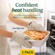 thumbnail image 2 of Guantes de Horno Best Brands 13x22 cm Paquete de 2 500°F, 2 of 7
