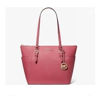 Cartera Michael Kors Womens Charlotte Large Saffiano Leather Topzip Tote Bag