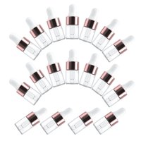 Magideal - Botellas Cuentagotas De 20 Piezas, Dispensador Dispensador De Vidrio Transparente Portátil, Contenedores De Punta Para Gotero De Líquido Para Ojos, La , 2Ml