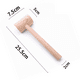 thumbnail image 2 of Martillo de madera maciza para arqueología, martillo de madera para golpear pasteles de planetas, martillo de madera de haya, martillo pequeño para abrir vino, martillo puntiagudo para golpear, martil, 2 of 5