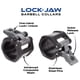 thumbnail image 3 of Collares para barra olímpica Lock-Jaw 50 mm amarillos (par de 2 "), 3 of 6