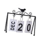 thumbnail image 2 of Calendario de escritorio Marco de metal Calendario perpetuo clásico para uso en el hogar y la oficina, Decoración de escritorio de cocina, Calendario Negro, 2 of 4