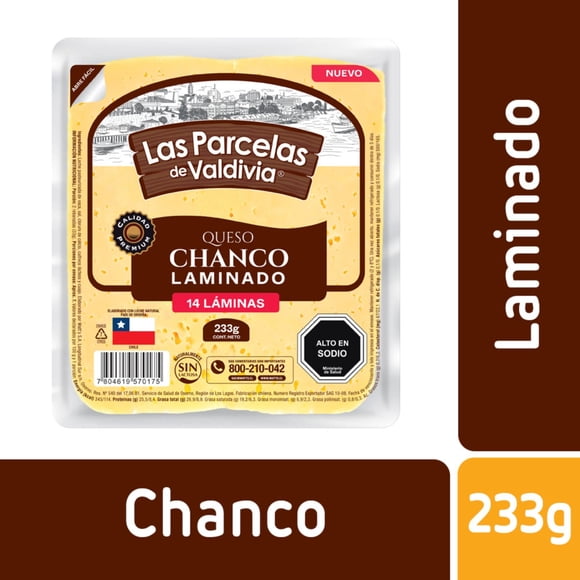 Queso Chanco Laminado, 233 g