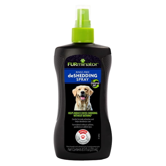 Spray desodorante FurMinator sin enjuague para perros, 250 ml