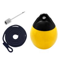Ioensy - Boya De Ancla De Acoplamiento De Borde De Muelle De Bola De Defensa De Barco Para Yates Veleros Botes De Remos Amarillo Con Cuerda Negra
