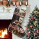 thumbnail image 1 of La Novia del Mago Antiguo Tema: Calcetines de Navidad, fino lino blanco para colgar en escaleras y chimenea, decoración navideña para el hogar, regalo de Navidad.54cm×38cm, 1 of 5
