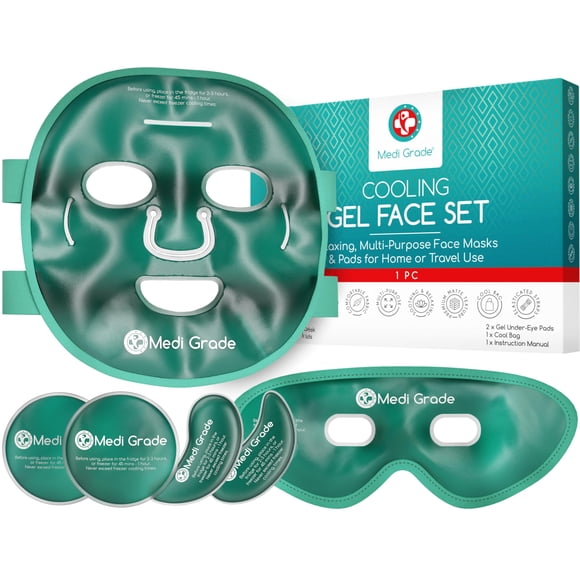 Mascarilla facial Cooling Ice y máscara refrescante para ojos de grado medio