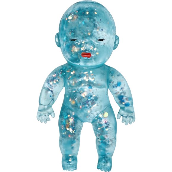 Juguete de Apretar VSFPLM Muñeca Glitter Bola Antiestrés Azul