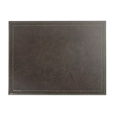 Individual Ecocuero Café 42X32Cm Poliester  Haus