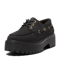 Zapato Náutico Timberland Stone Street Plataforma Negro Mujer 6