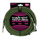 thumbnail image 1 of Cable de Instrumento Trenzado Verde/Negro 3m Ernie Ball 6077, 1 of 2