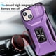 thumbnail image 2 of Funda Armada para iPhone 15 con Tapa Deslizante y Soporte Magnético Giratorio Morado, 2 of 5