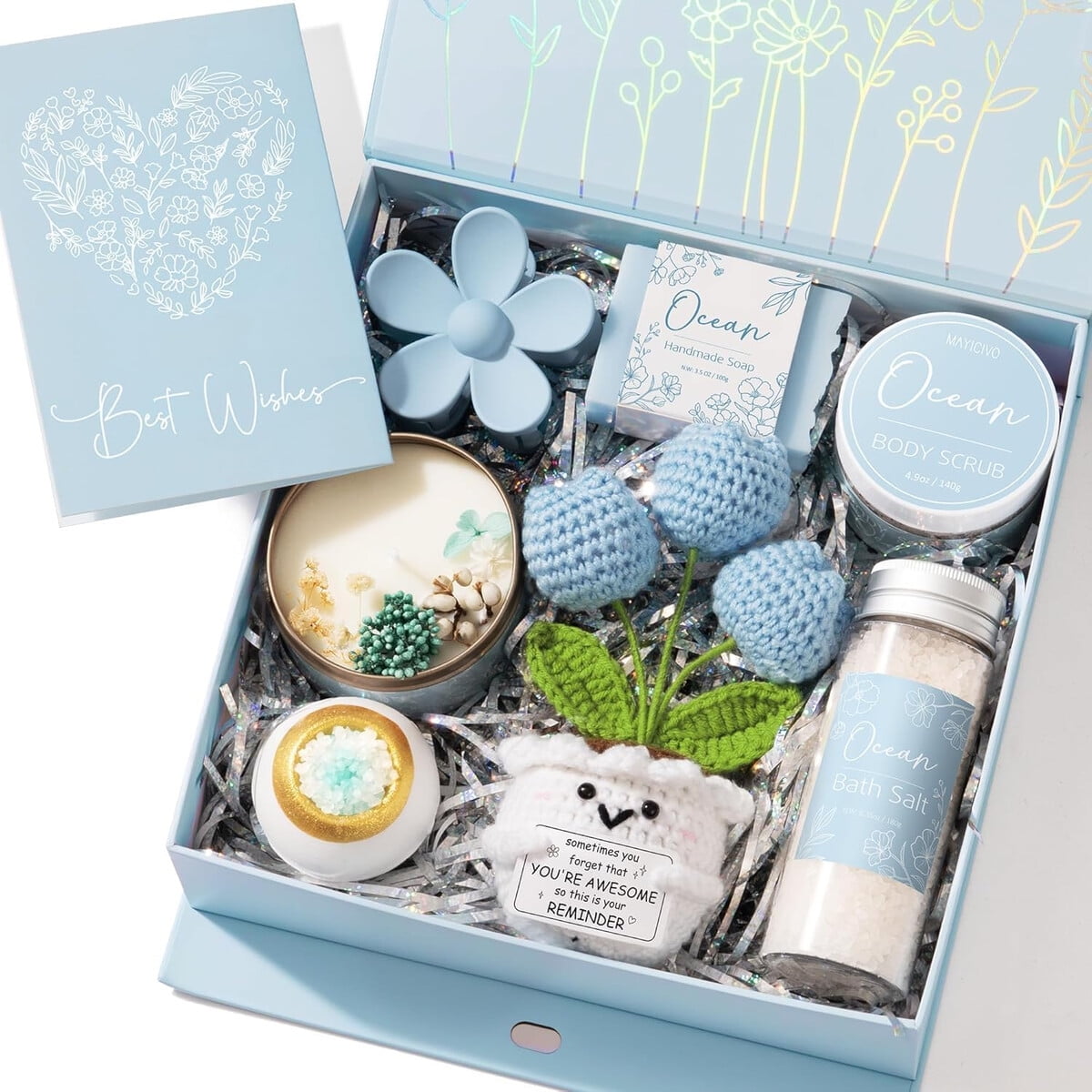 Mayicivo - Set Spa 9 Piezas Aroma Ocean Regalo Mujer