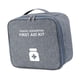 thumbnail image 5 of Bolsa de almacenamiento de medicina portátil, bolsa de primeros auxilios de tela Oxford, bolsa médica para el hogar, bolsa médica para senderismo al a gris y L, 5 of 5