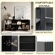 thumbnail image 4 of Gabinete de bufé con almacenamiento,4 puertas Moderno Accent Storage Sideboard,Lujoso bufé de gabinete de piso con antidumping independiente para cocina, 4 of 5