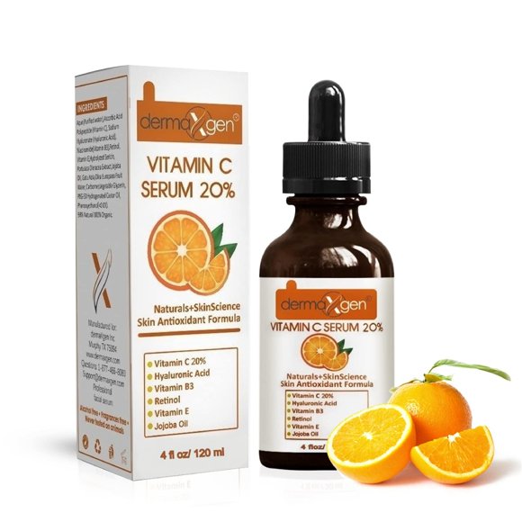 Suero DERMAXGEN 120 ml Vitamina C y Ácido Hialurónico