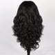 thumbnail image 2 of Encaje 26in-encaje frontal mano atado sin pegamento sintético con la densidad natural preemplazado línea de pelo (negro), 2 of 3