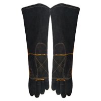 Magideal - Guantes Multifunción Para Perros Y Gatos, Guantes Para Manejo De Animales De 15 ""Para Trabajadores De Zoológicos, Empleados De Tiendas De Mascotas, Su Negro