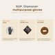 thumbnail image 2 of Supmedic SUPER HEAVY DUTY Nitrile Gloves 8 Mil Diamond Text, 2 of 3