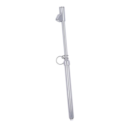 Wswqop - Medidor De Presión De Neumáticos De Doble Cabezal, Medidor De Presión De Aire De Metal Para Bicicletas, Furgonetas, Plateado
