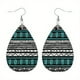 thumbnail image 1 of Bohemian Pattern Leather Earring Teardrop PU Dangle Party Earrings For Women Girls, 1 of 5