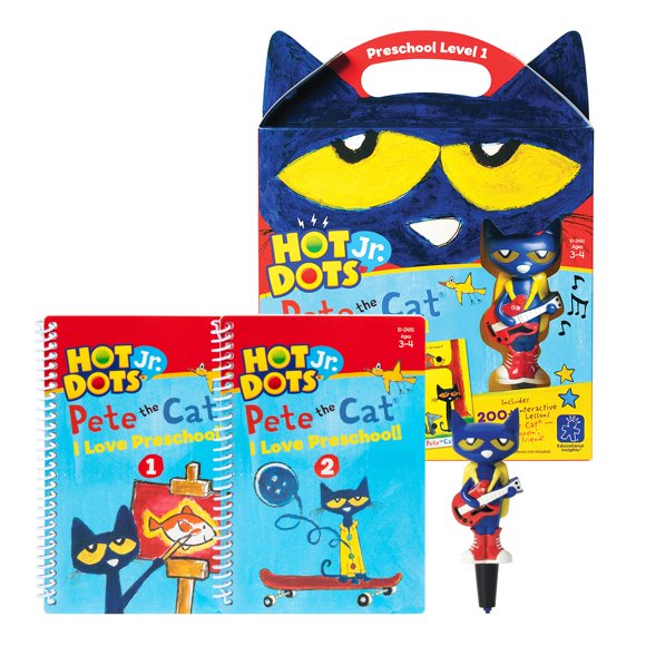 Perspectivas educativas Hot Dots Jr. Set preescolar Pete The Cat I Love