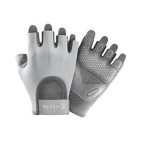 Ioensy - Guantes De Ciclismo Deportivos Ejercicio Mujeres Hombres Mitones Entrenamiento Guantes De Levantamiento De Pesas Gris