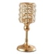 thumbnail image 1 of Candelabro Dorado De Boda De Hierro De Cristal, Candelabro De Decoración Para Oficinas De Iglesia, Altura 26cm, 1 of 5