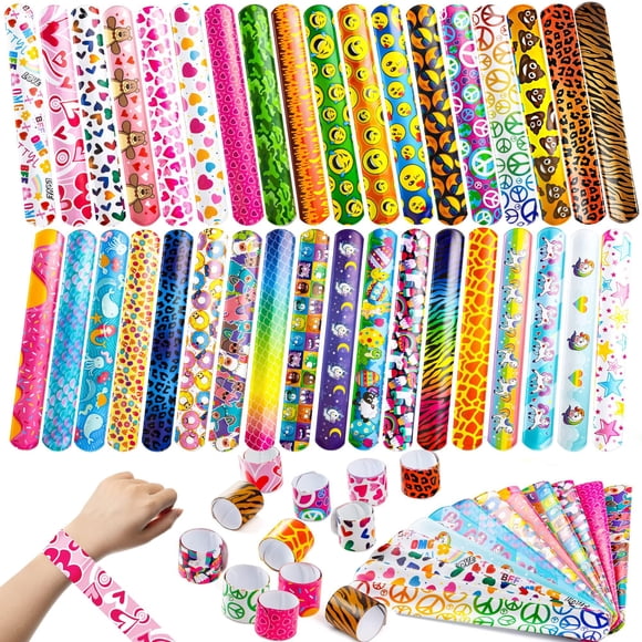 Pulseras JOYIN, 144 unidades, para niños, pulseras a granel con animales