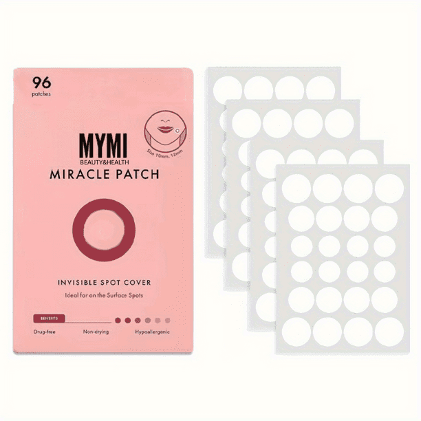 Hydrocolloid Acne Patches: Daily Skin Care for Zits & Blemishes - Mild & Non-Irritating!