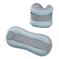 Magideal - 2 Piezas Pesos De Tobillo Peso De La Muñeca Correas De Peso De Las Piernas Portátiles Para Mujeres Y Niños Para Trotar Ejercicio De Acondicionamiento Azul 23Cmx85Cm