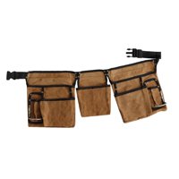 Magideal - Bolsa De Cinturón Para Herramientas Con Múltiples Bolsillos, Regalo, Cinturón Ajustable, Riñonera Utilitaria Para Fontaneros, Floristas, Carpinteros Y