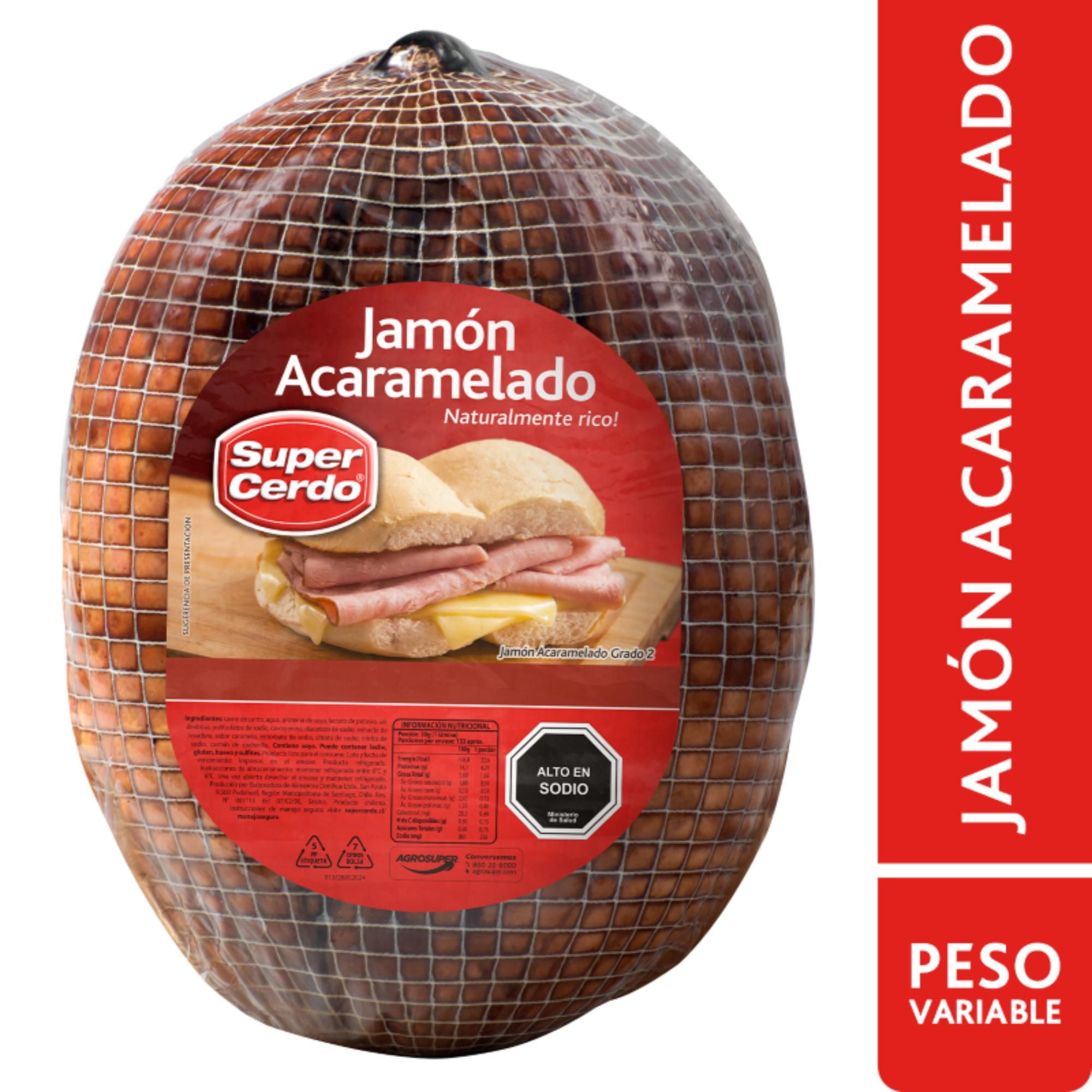 Jamón De Cerdo Acaramelado Granel 250 g Super Cerdo