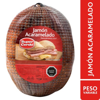 Jamón De Cerdo Acaramelado Granel 250 Gr Super Cerdo