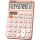 thumbnail image 1 of Calculadora CATIGA de 12 dígitos LCD rosa con alimentación dual, 1 of 7