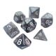 thumbnail image 4 of Juego De Dados Poliédricos De 7 Piezas Juego De Dados Para Juegos De Fiesta Juego De Mesa Juego De Cartas Negro Y Violeta, 4 of 5