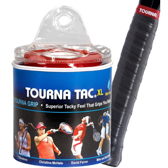 Overgrip Tourna Tac, paquete de 30 unidades, talla XL, color negro