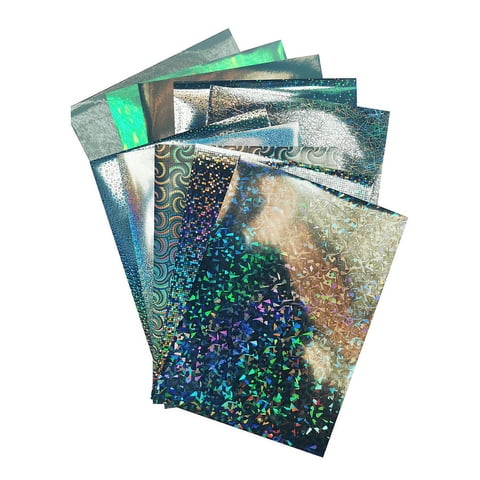 Micolor - Mix 10 Vinilos Tornasol Efectos Adhesivo Imprimible A4/20 Hojas (Waterproof)