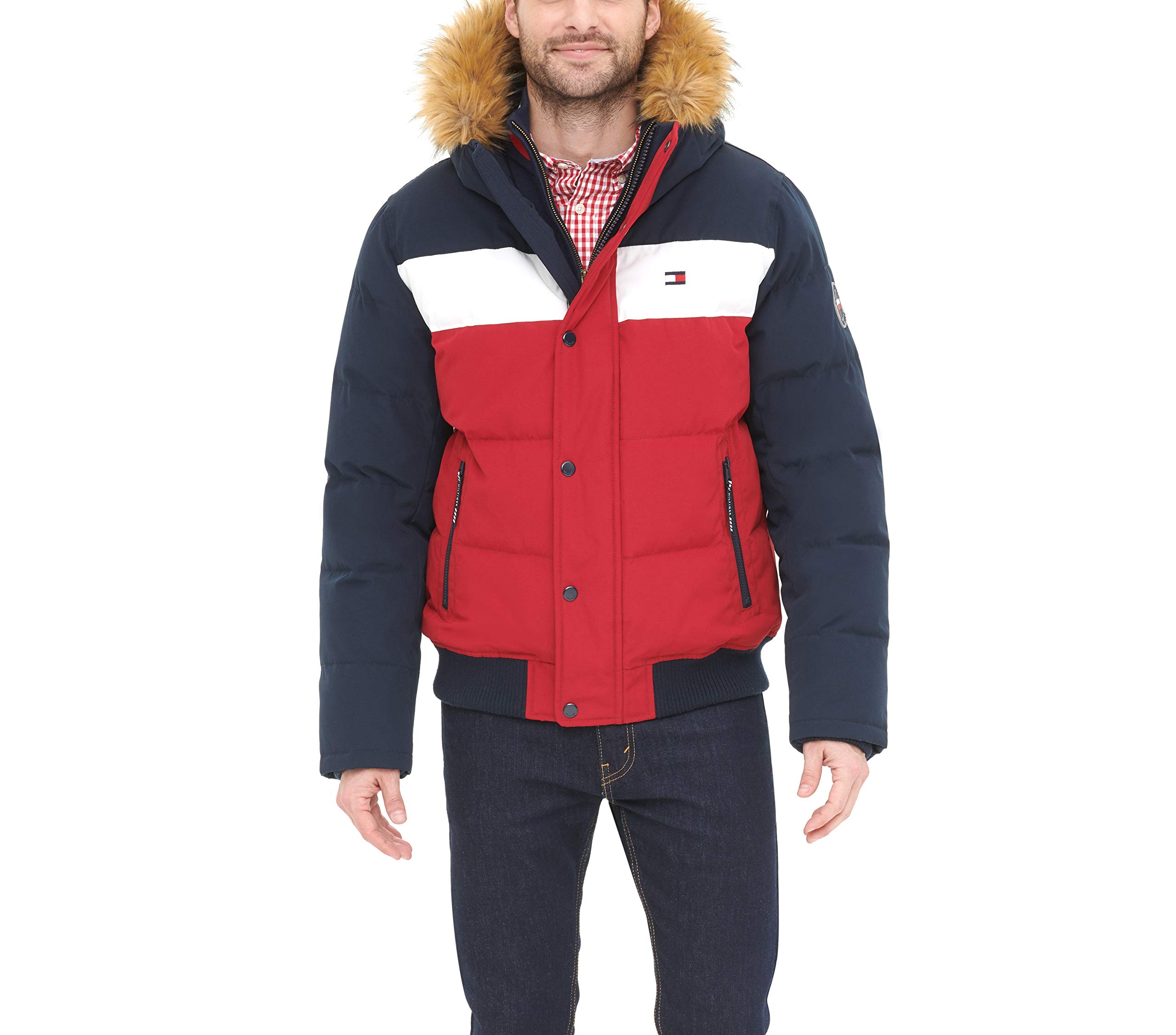 Chaqueta Tommy Hilfiger De Tela Ártica Acolchada Con Esnórquel Tipo Bomber