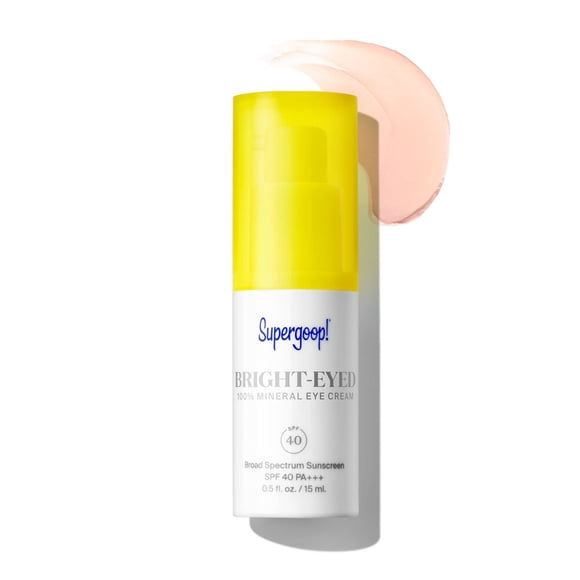 Crema de ojos Supergoop! Brillante-Eyeed SPF 40, mineral de 15 ml