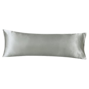 Bothyi - Funda De Almohada De Cuerpo Satinado Sin Cremallera 20X54 Pulgadas Para La Piel Del Dormitorio Relajante Gris Claro