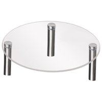 Magideal - Soporte De Exhibición Transparente Ensamblado, Soporte Para Presentación De Joyería, Soporte De Acrílico Para Pastel, Elevador De Exhibición De Joyerí Pequeño