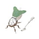 thumbnail image 4 of Tarro de Miel Fiocias en Forma de Abeja con Cuchara Verde, 4 of 5