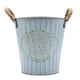 thumbnail image 1 of Macetero Metalico Celeste Decorativo Con Asas Jardín M, 1 of 7