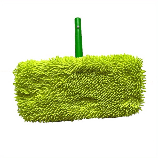 1pc, Dust Mop Refill Compatible With Swiffer Sweeper Mop,Flat Mop Cloth, Elastic Band Thickened Coral Fleece / Microfiber / Chenille Replacement Rotating Mop Cleaning Pad , Reusable Mop Pad (Mop Is No