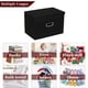 thumbnail image 4 of Cubos De Almacenamiento De Tela Plegables Con Tapas 3 Unidades, 4 of 8