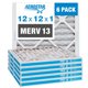 thumbnail image 1 of Filtro de aire Aerostar MERV 13 12x12x1 - 6 unidades para HVAC, 1 of 5