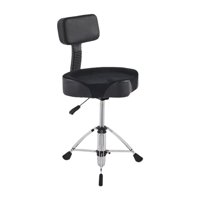 Magideal - Trono De Tambor Con Respaldo, Asiento De Tambor, Cómodo Taburete Giratorio Para Tambor Con Pies Antideslizantes, Silla De Tambor Hidráulica Trono De T