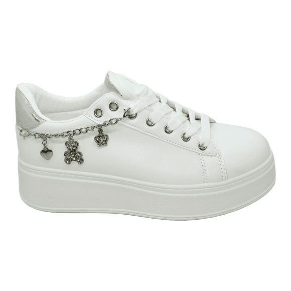 ZAPATILLAS URBANAS WEIDE BLANCO/PLATEADO MUJER | ZW15 - Talla 40
