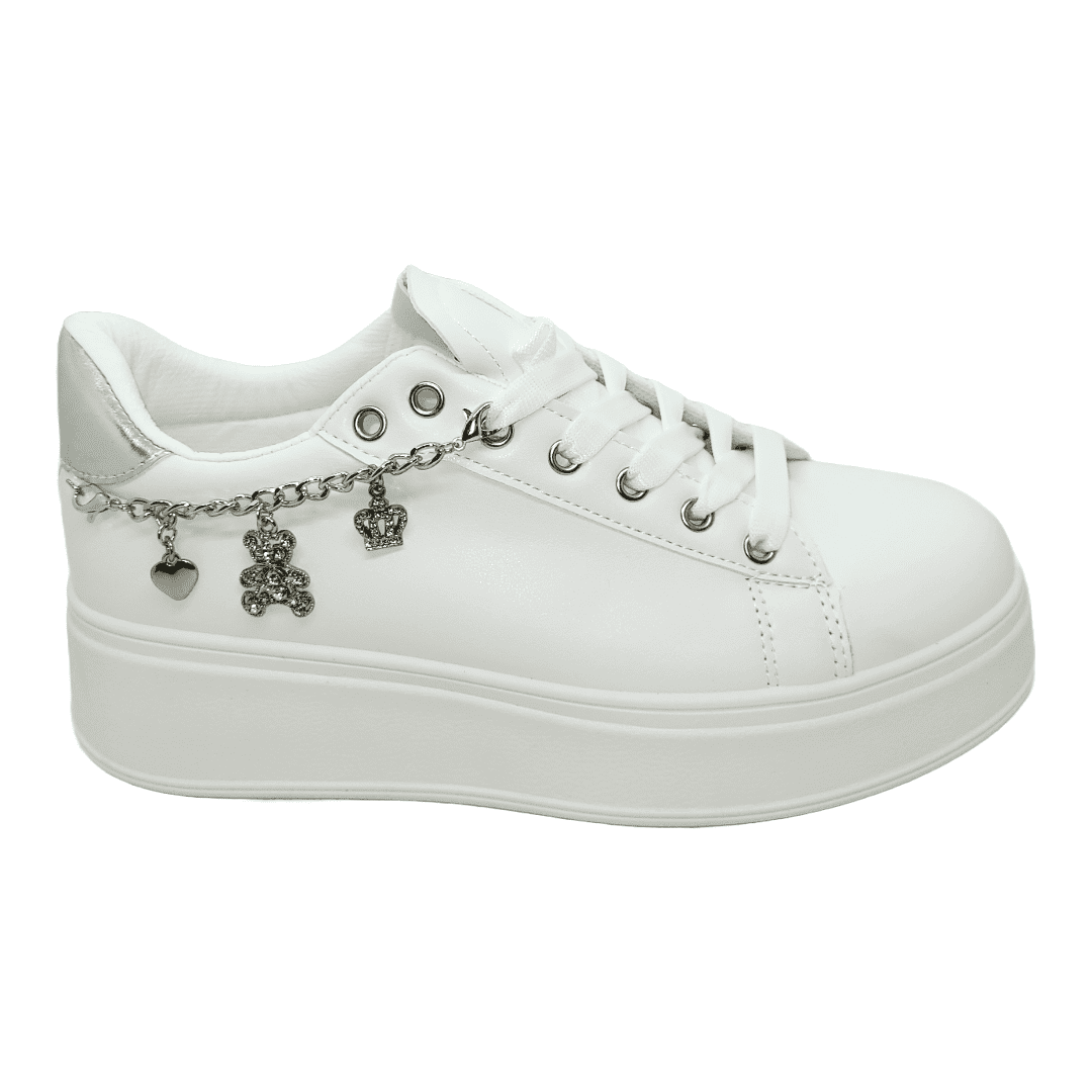 Zapatillas Urbanas Weide Blanco/plateado Mujer | Zw15 - Talla 40